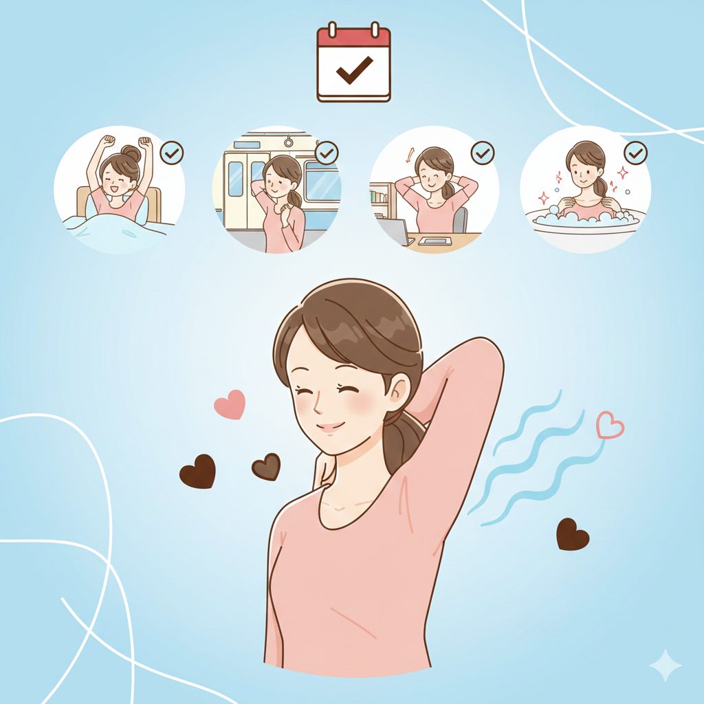 肩こり対策の習慣化