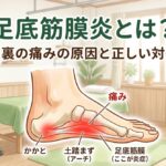 足底筋膜炎とは？足の裏の痛みの原因と正しい対処法