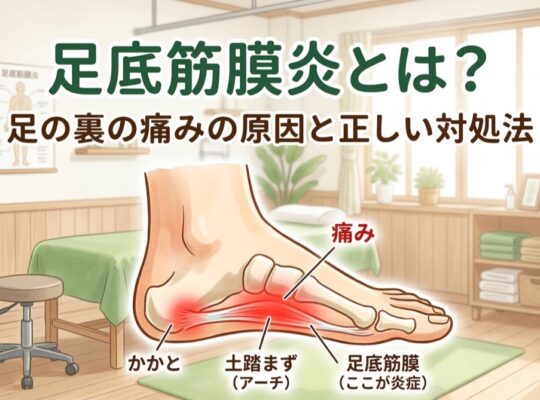 足底筋膜炎とは 足の裏の痛みの原因と正しい対処法