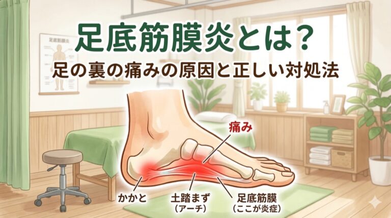足底筋膜炎とは?足の裏の痛みの原因と正しい対処法