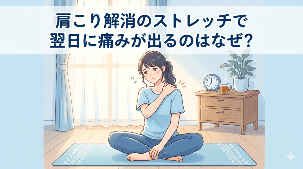 肩こり解消のストレッチで翌日に痛みが出るのはなぜ?