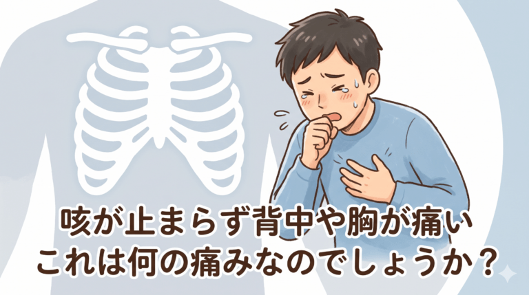 咳が止まらず背中や胸が痛い。これは何の痛みなのでしょうか？