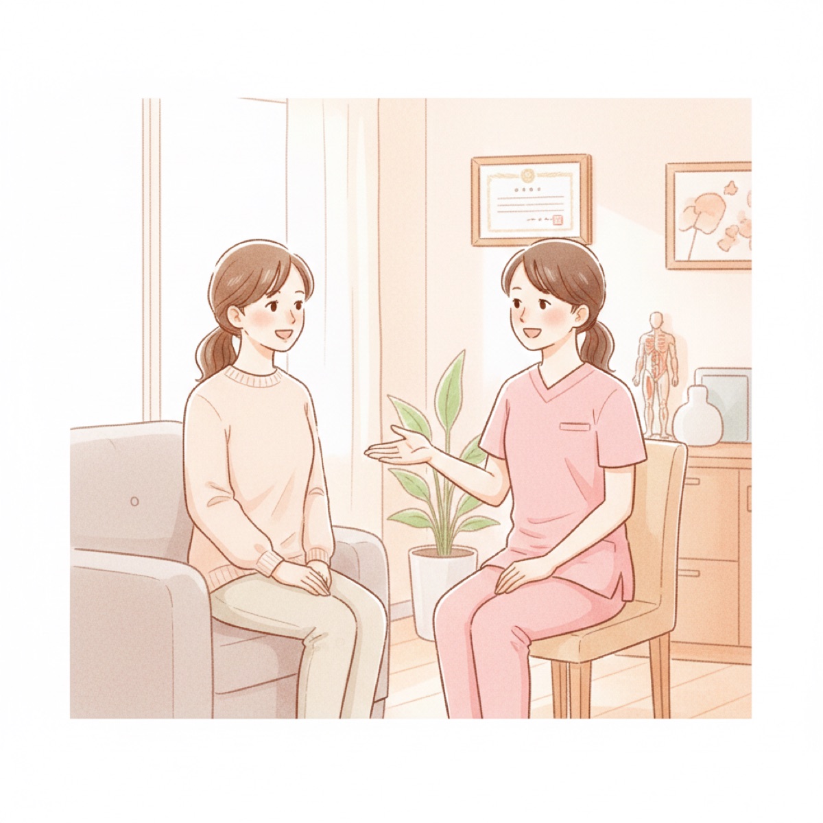 整骨院での問診・姿勢カウンセリング