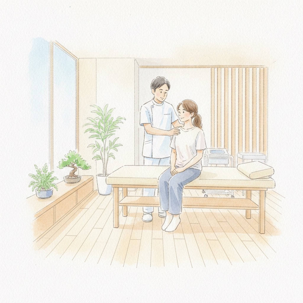 整骨院での肩の相談と施術